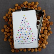 Firkantet metaldåse  XMAS
