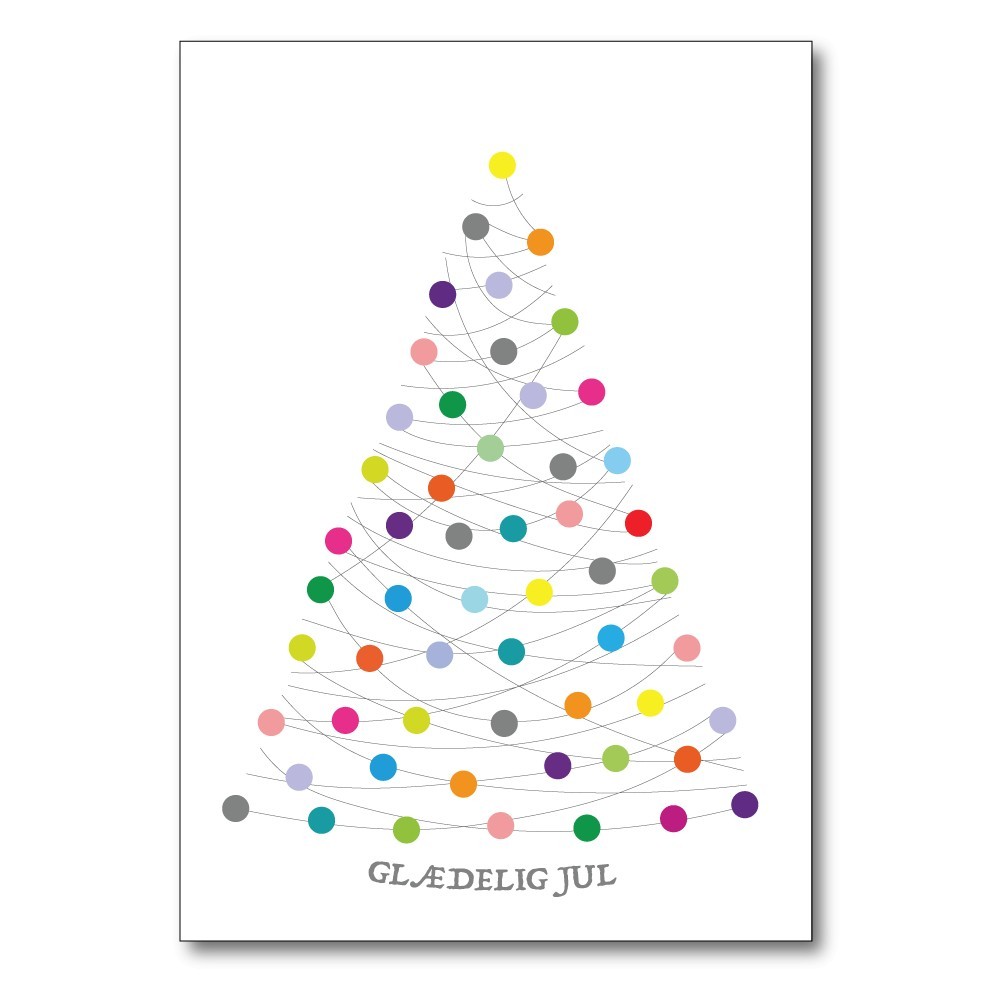 Foldet kort XMAS jul