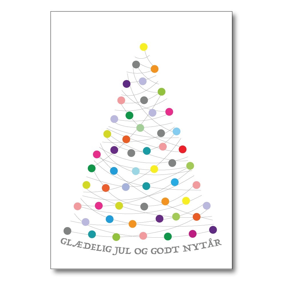 Foldet kort XMAS nytår