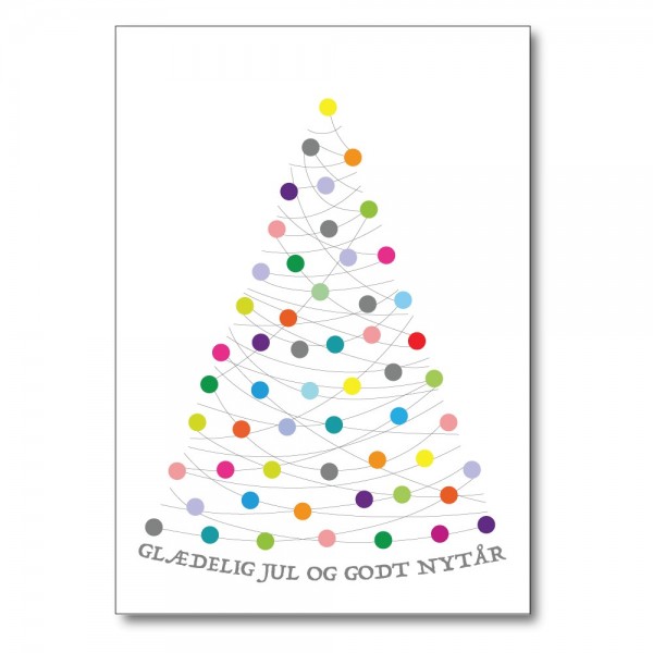 Foldet kort XMAS nytår