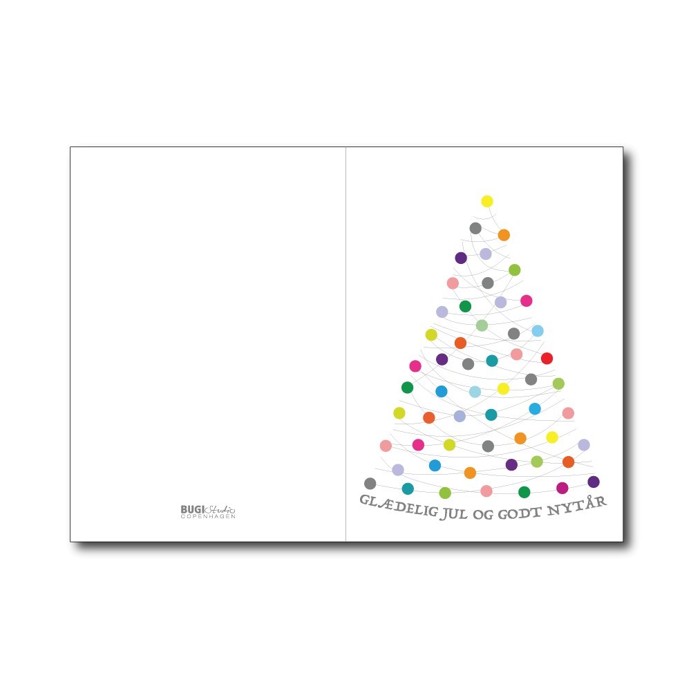 Foldet kort XMAS nytår