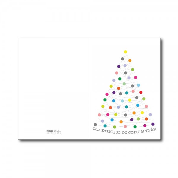 Foldet kort XMAS nytår