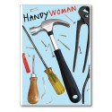 Foldet kort HANDYWOMAN