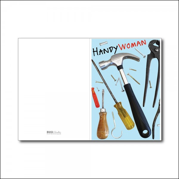 Foldet kort HANDYWOMAN