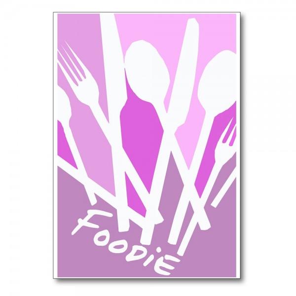 Foldet kort FOODIE OUTLINE