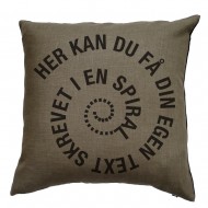 Personlige text-pude HØR