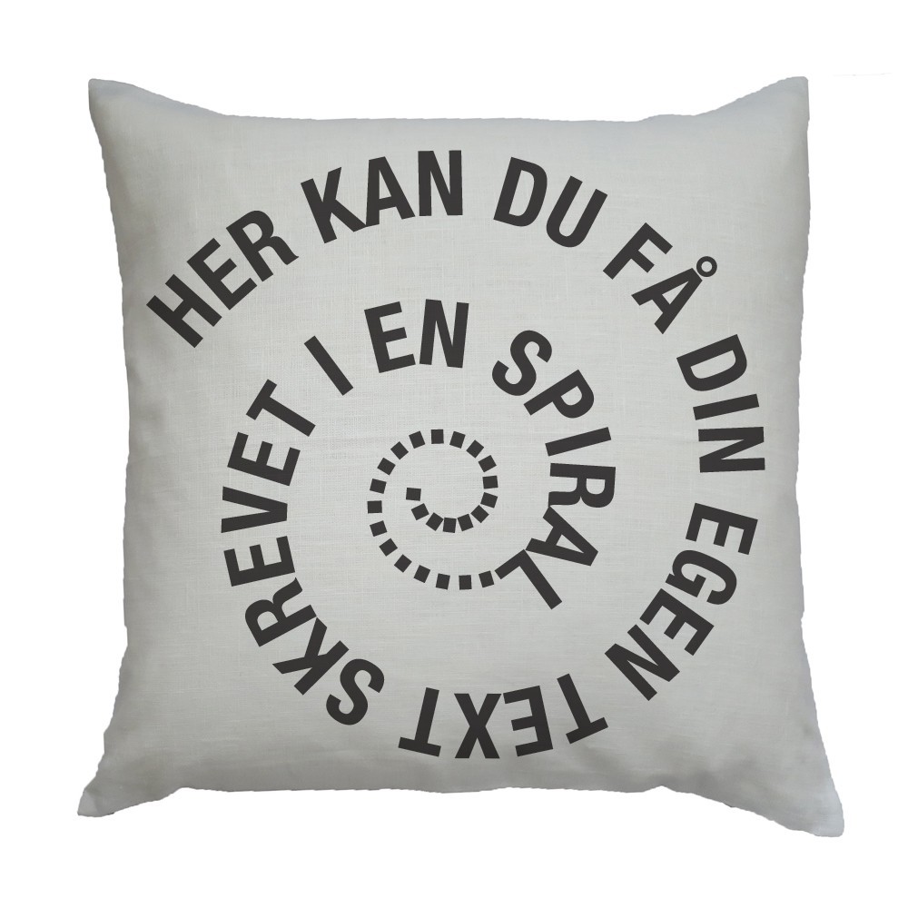 Personlige text-pude HØR