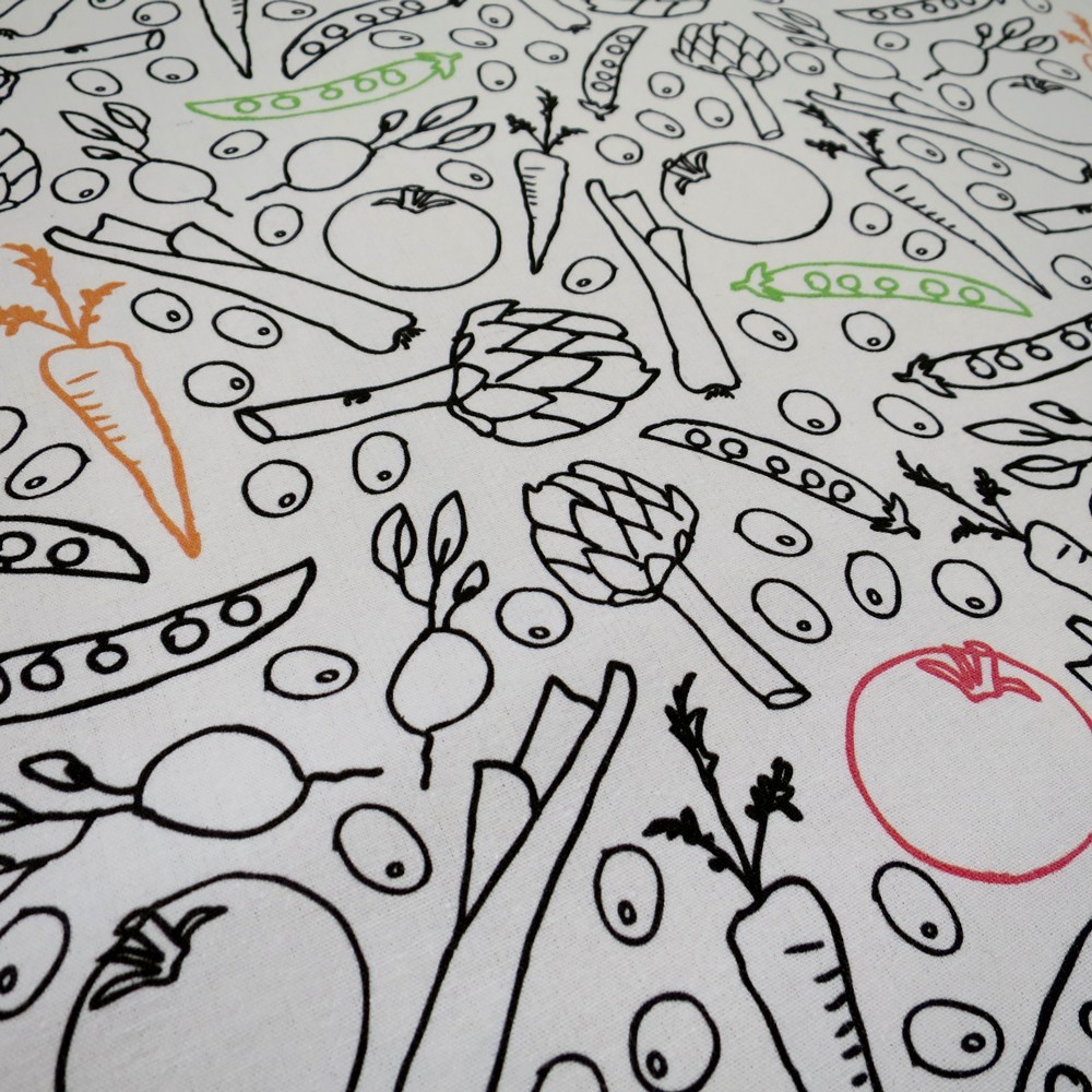 Viskestykke VEGE2 all-over print