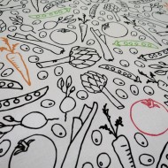 Viskestykke VEGE2 all-over print