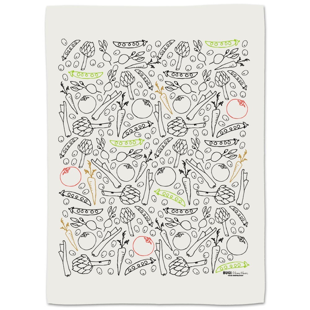 Viskestykke VEGE2 all-over print